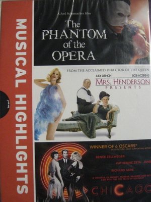 MUSICAL HIGHLIGHTS DVD 3 ELOKUVAN BOX