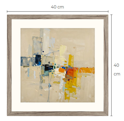 Uusi uniikki abstrakti art print taulu koko 40 cm x 40 cm