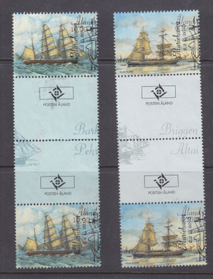 åland 2016 laivamerkkien välilöparit  nimellisarvo 20€