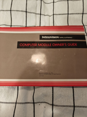 Mattel intelliivision computer module guide