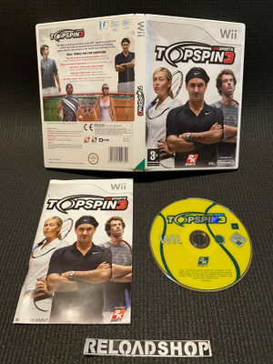 TOP SPIN 3 Wii - CiB