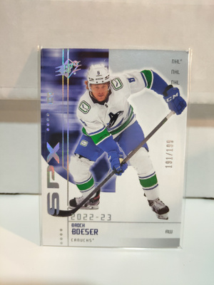 2022-23 SPx - 2002-03 SPx Retro #R-19 Brock Boeser 191/199