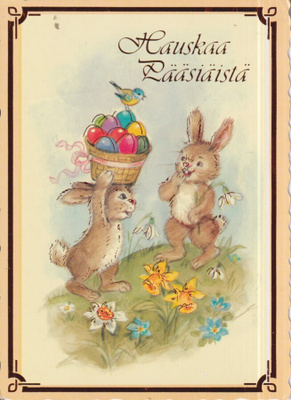 Hauskaa  Pääsiäistä, munat, jänöt  ,    e65