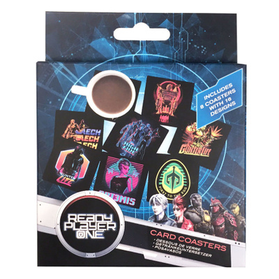 READY PLAYER ONE CARD COASTER (55 602) 8 coasters with 16 de