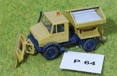 #P64 Pienoisrautatiehen suolausauto MB, 1:87