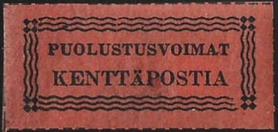 1941 KP 1 Painoerä II  musta/punainen  **  LaPe KP 1 II b