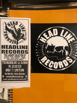 Tarra+ flyer: Head Line Records. Los Angeles.