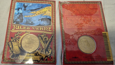 Ranska 1/4 euro 2005 Jules Verne blisteri