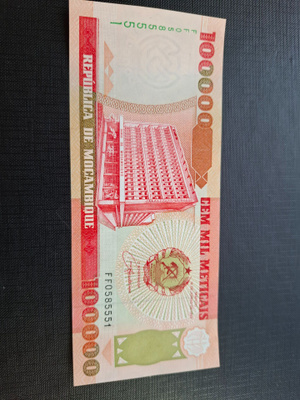 Mocambique 100000 Meticais 1993