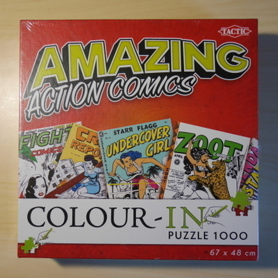UUSI palap. 1000 p., "Amazing Action Comics" + värityskirja