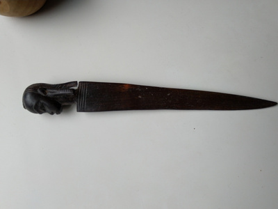 Paperiveitsi tansanialainen maasaimiehen pää aihe