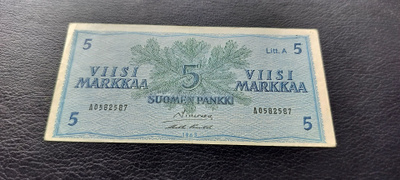 5 mk 1963 Litt.A, SIM-Pun, A-sarjaa