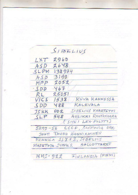 Sibelius, äänilevyt, 11 + 1+ 1+1 kpl.