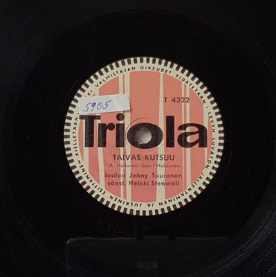 Savikiekko 1958 - Jenni Suuronen - Triola T 4322