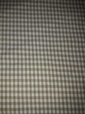Beige ruutu puuvillakangas 240x150cm