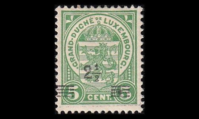Luxemburg 107 ** Käyttösarja 2½/5 C (1915)
