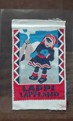 Lappi Lapland vintage kangasmerkki