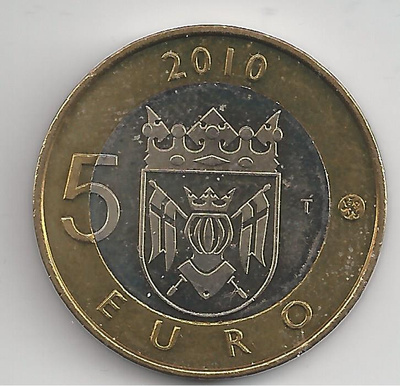2010  5 €  Varsinaissuomi maakuntaraha