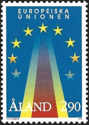 Åland 1995 Euroopan Unioni 2,90 mk ** LaPe 095