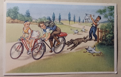 Polkupyöräilijät saavat aikaan kaaoksen maalla, p. 1986