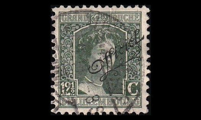 Luxemburg 94 o Virkamerkki 12½ C (1915)