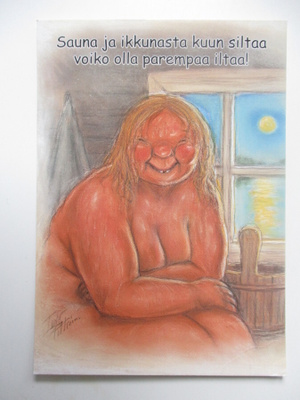 HÖRÖLÄ - Sauna ja ikkunasta kuun siltaa voiko... T-0409