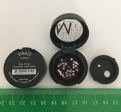 Swarovski strassi 3,1 mm ametisti crystal stones 40 kpl