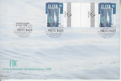 Åland FDC  LaPe 142 välilöparilla