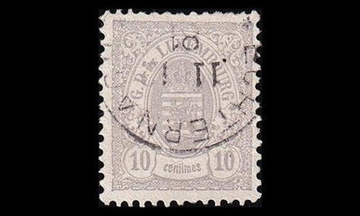 Luxemburg 40B o Vaakuna 10 C (12½:12) (1880)