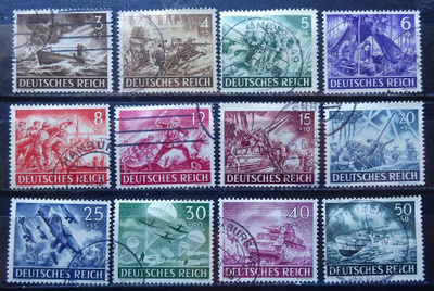 SAKSA 31. 41."WEHRMACHT" HYVÄ 12 KPL * KOKO SARJA V. 1943...
