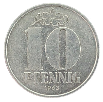 DDR 10 Pfennig 1963 A