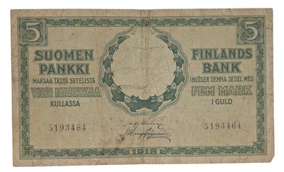 5 Markkaa 1918 5193464 Brg - His