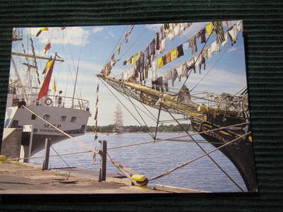 Mariehamn. Laivapostikortti