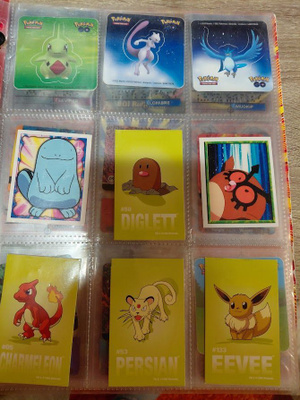 Pokemon tarroja yms laminacards