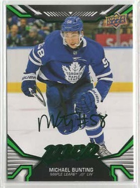 Michael Bunting Toronto 22-23 MVP #132 Green Script