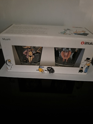 Iittala Muumi Juomalasit  käyttämättömät(2011-2012)