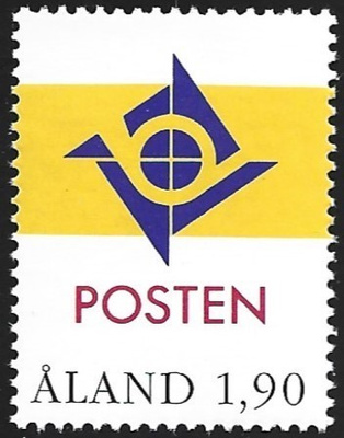 Åland 1993 ÅBL 2 Posti Uusi Logo 1,90 mk ** LaPe 069