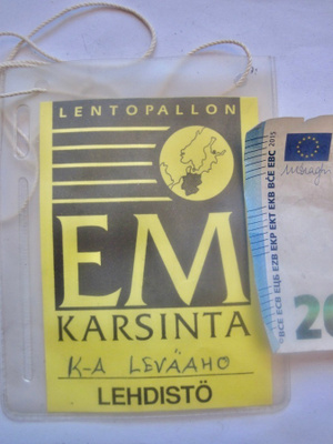 VANHA Kisapassi Lentopallo EM-Karsinta Lehdistö