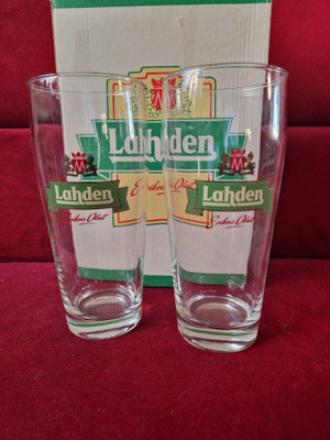Lahden Erikois lut. 2 Olutlasia 0.33 L.Alkuperäinen laatikko