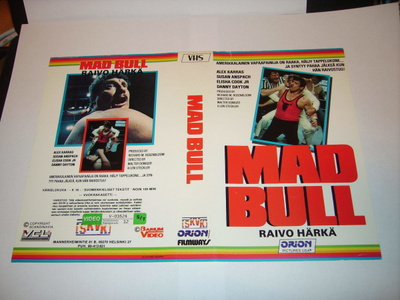 Vhs kansipaperi Fix MAD BULL - RAIVO HÄRKÄ (Sis.postikulut)