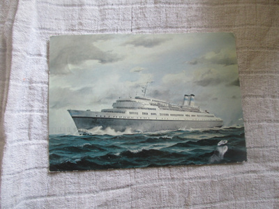 M/S FINNHANSA kulkenut postikortti v 1969