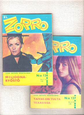 Zorro, 4 kpl. . 135,136,137 ja 138 / 1970.