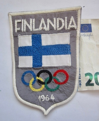 VANHA Kangasmerkki Olympia 1964 Finlandia Suomen Joukkue