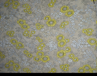 Ihana retro kukkakuvio puuvillakangas 65x230cm