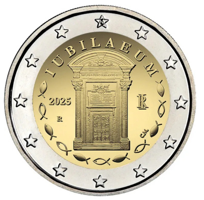 ** ITALIA 2€ 2025 Riemuvuosi pillerissä **