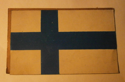 Suomen lippu - vanha tarra!