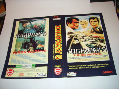 Vhs kansipaperi Fix - HIGHWAY 5 Tuhon valtatie (Sis.pk:t)