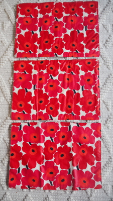 3 kpl MARIMEKKO UNIKKO (kääntö)tabletit, 45 x 32 cm