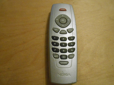 Nokia Mediamaster digiboksin kaukosäädin.