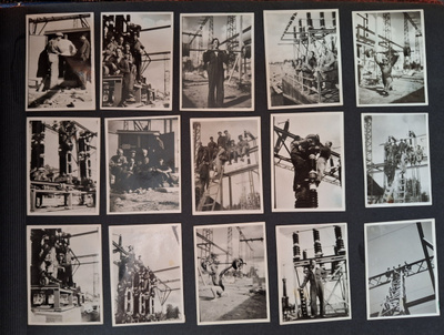 Vanhoja valokuvia 1949 rakennustyömaa rakennusmiehet